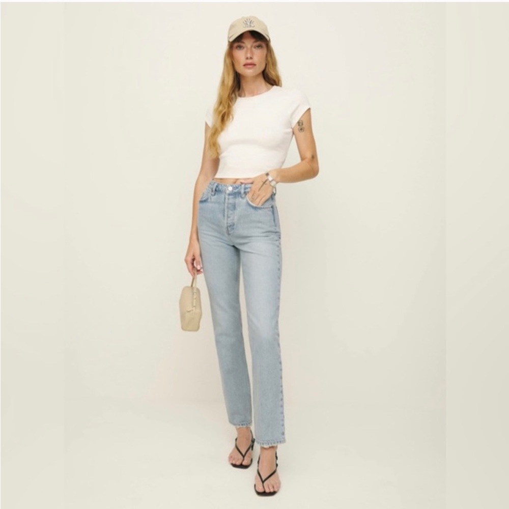 Reformation Cynthia Jose rise straight jeans in cloquet